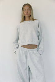 Heather Grey Raglan Sweatshirt