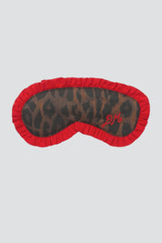 Dark Leopard Damson Eye Mask