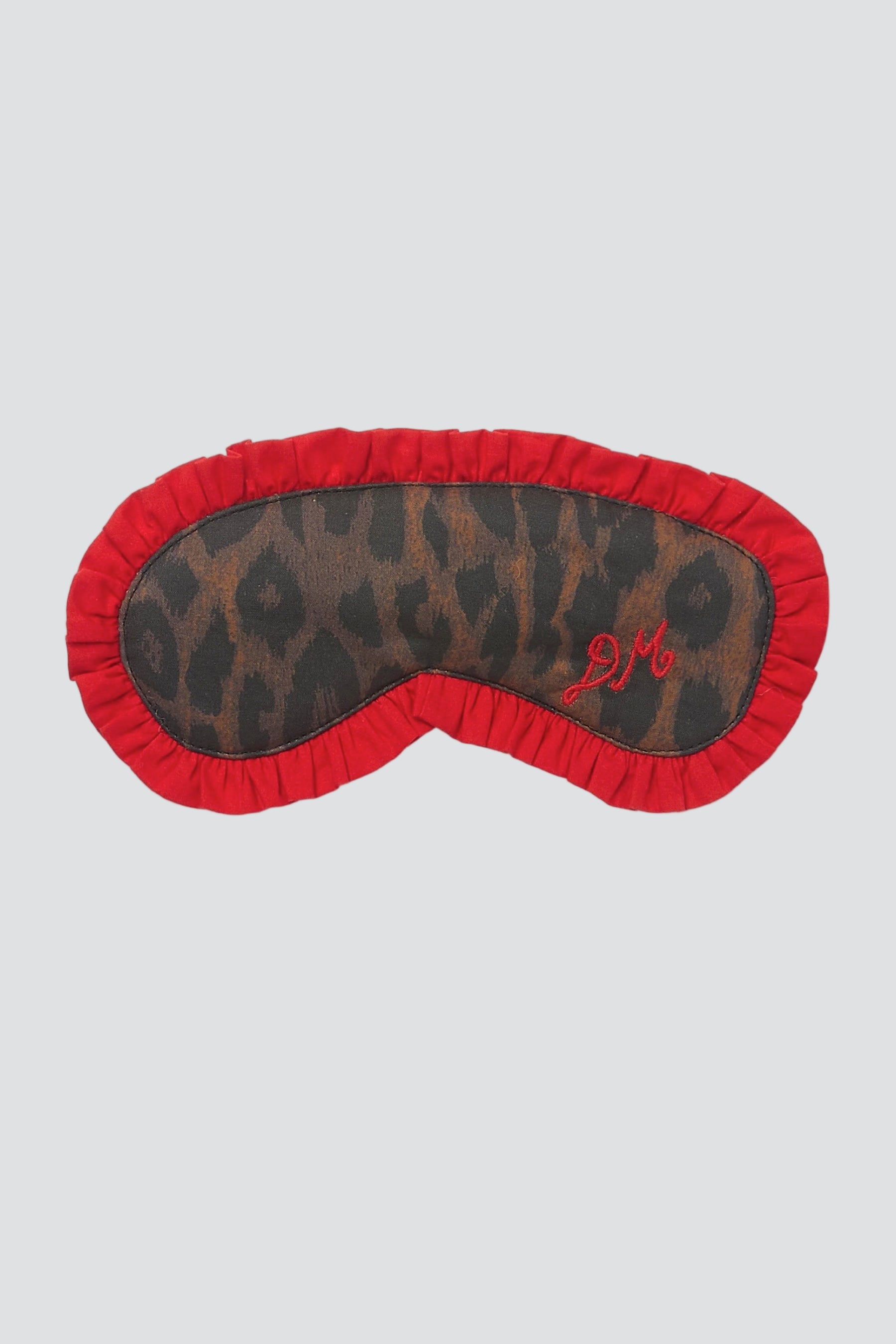 Dark Leopard Damson Eye Mask
