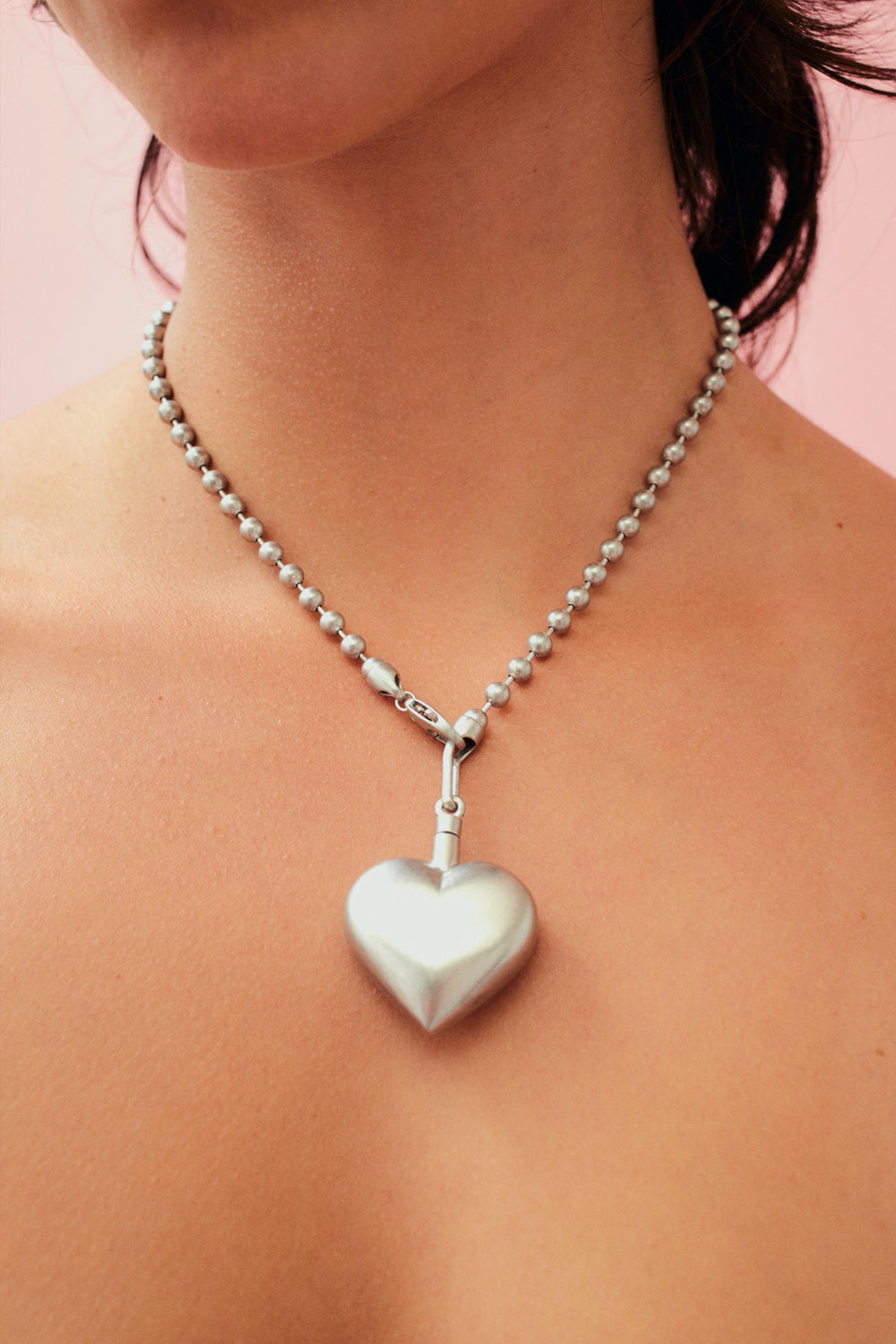 Silver The Heart Necklace