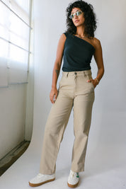 Stonewashed Desert Sand Canvas Pant