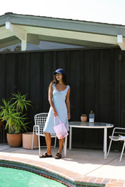 Chambray Geranium Dress