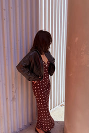 Cafe Polka Dot Bias Dress