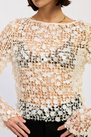 Sequin Mesh Chloe Top
