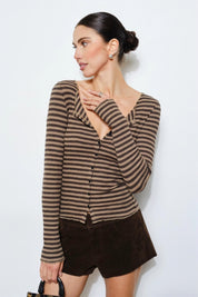 Striped Dree Long Sleeve Tee