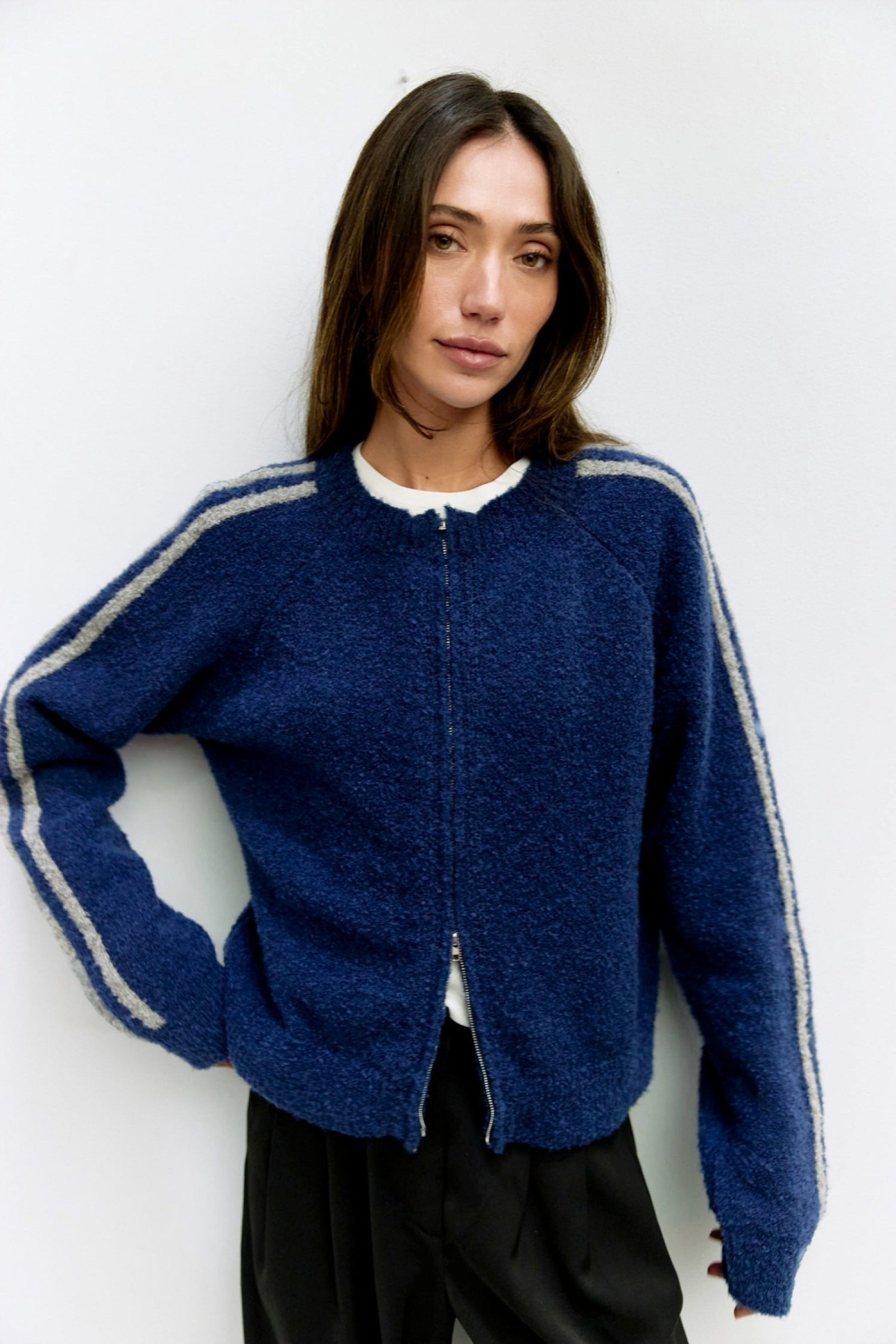 Navy Reba Cardigan