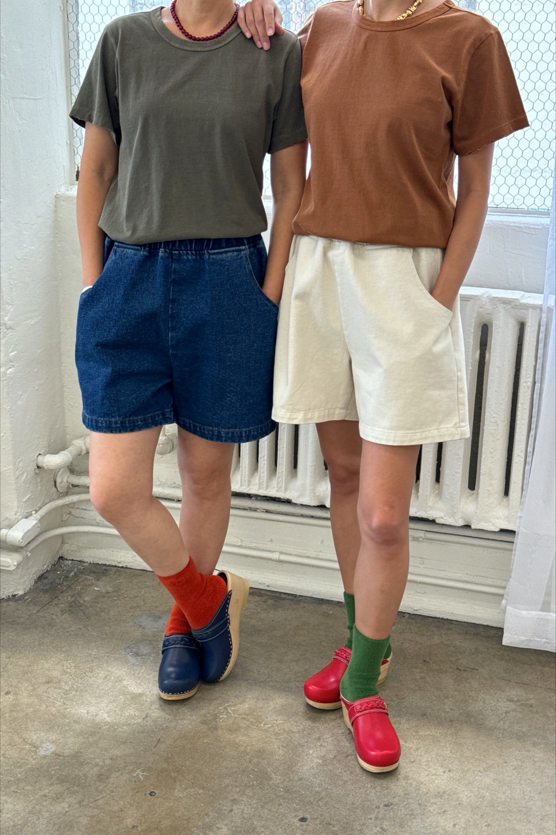 Denim city shorts outlet