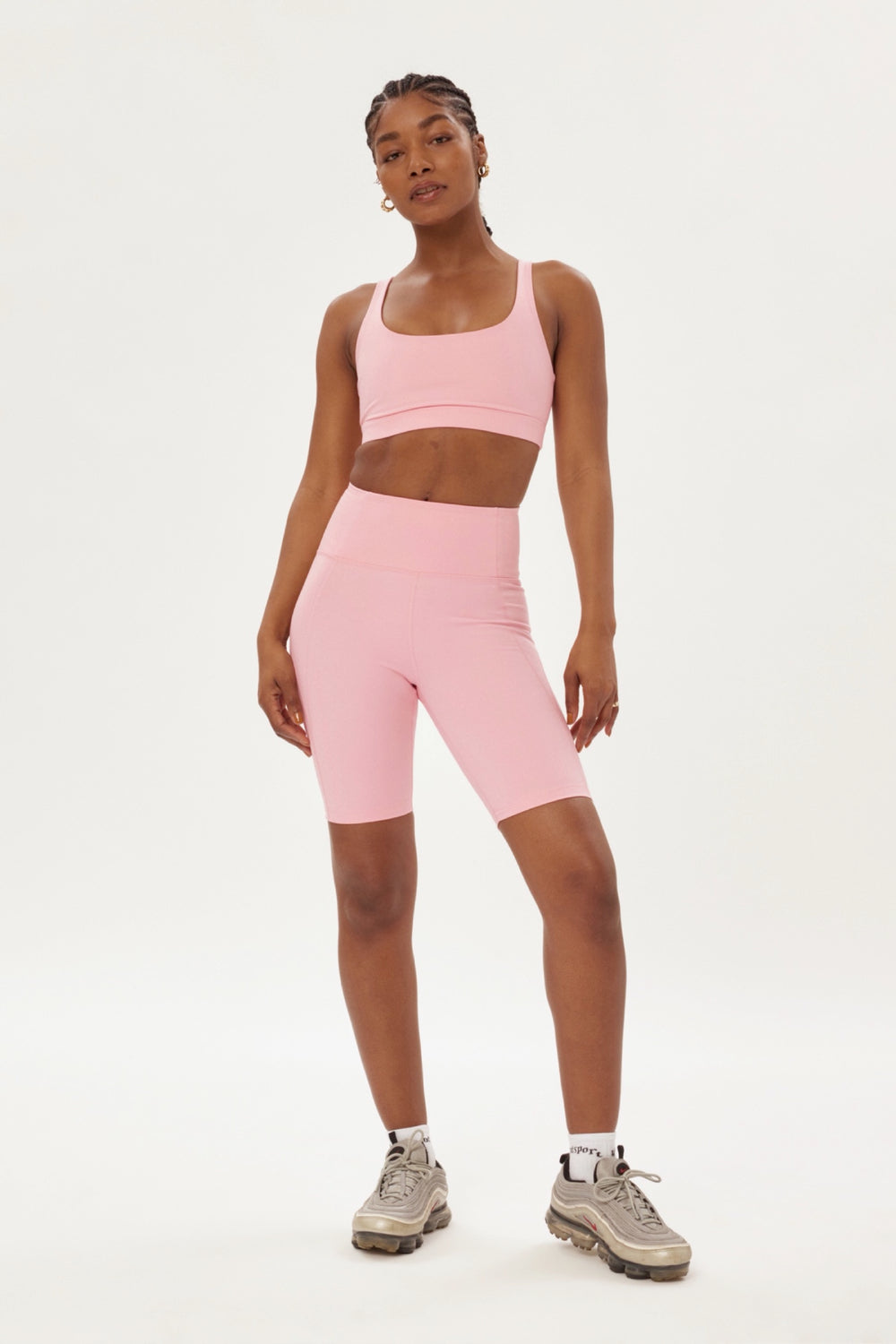 Candy Pink High Rise Bike Short