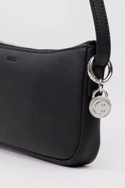 Black Recycled Leather Pochette