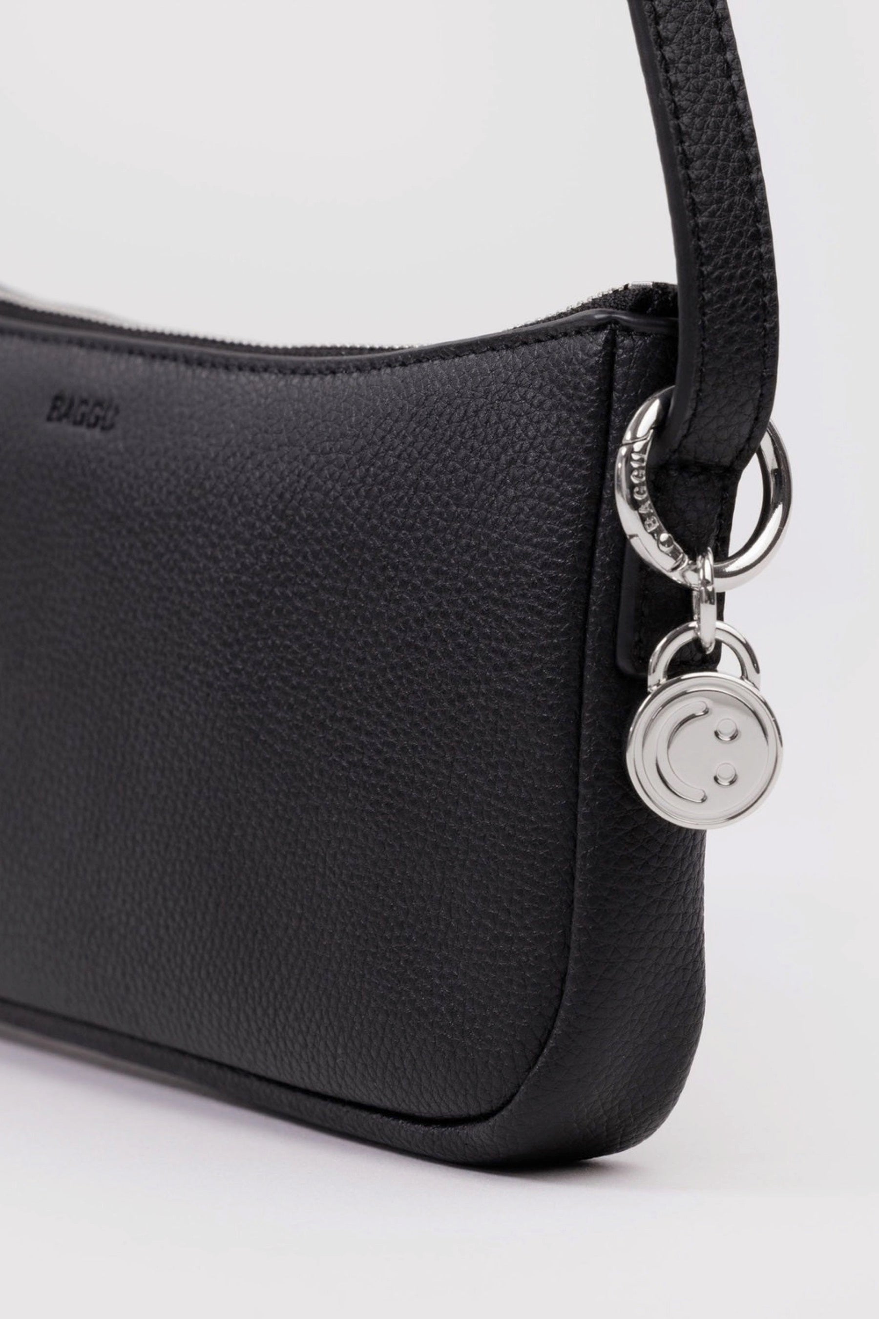 Black Recycled Leather Pochette