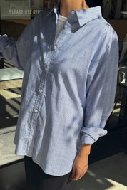 Blue Pinstripe Owen Shirt