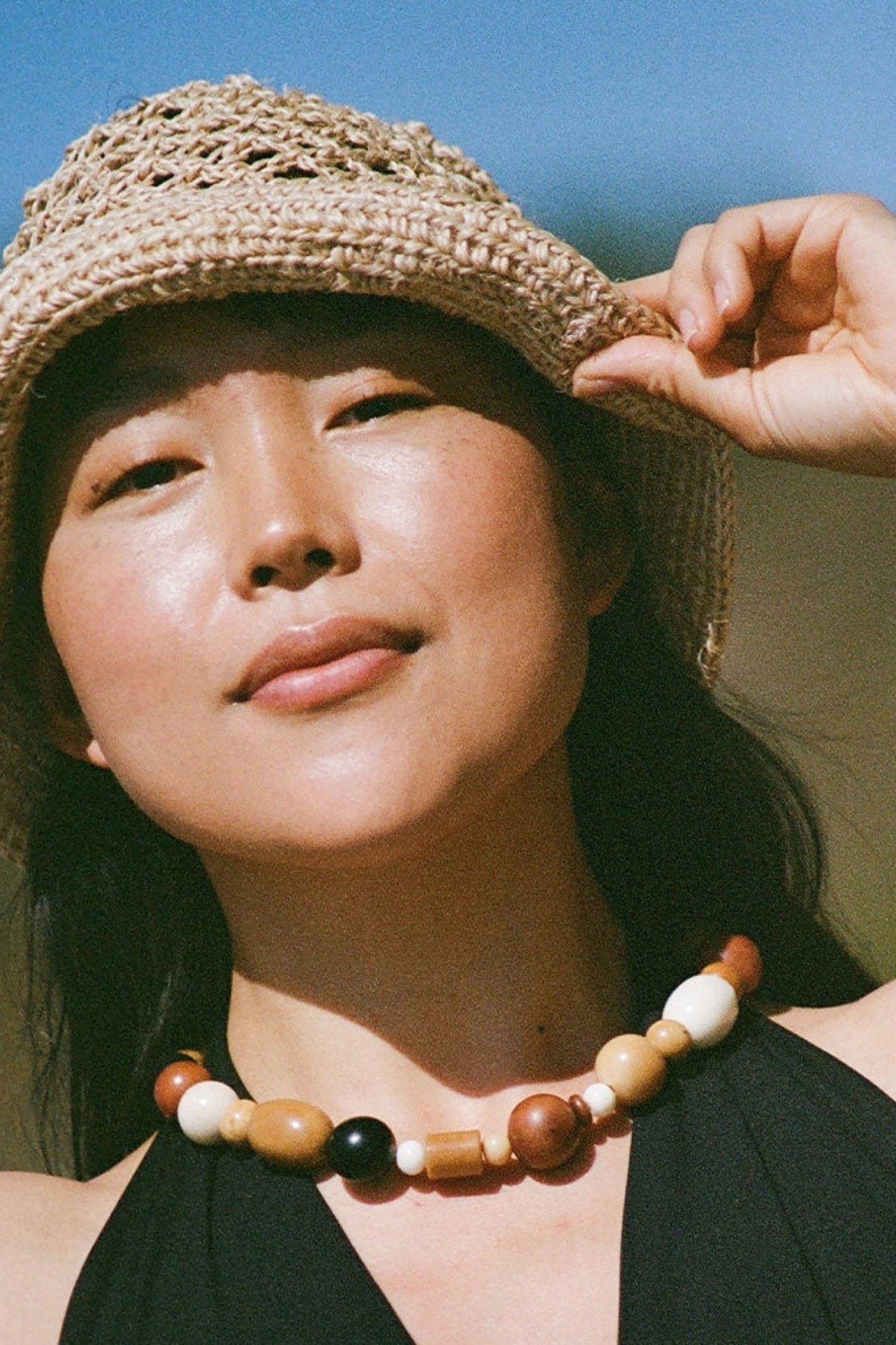 Natural Net Bucket Hat