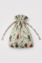 Abstract Floral Pleated Baggu