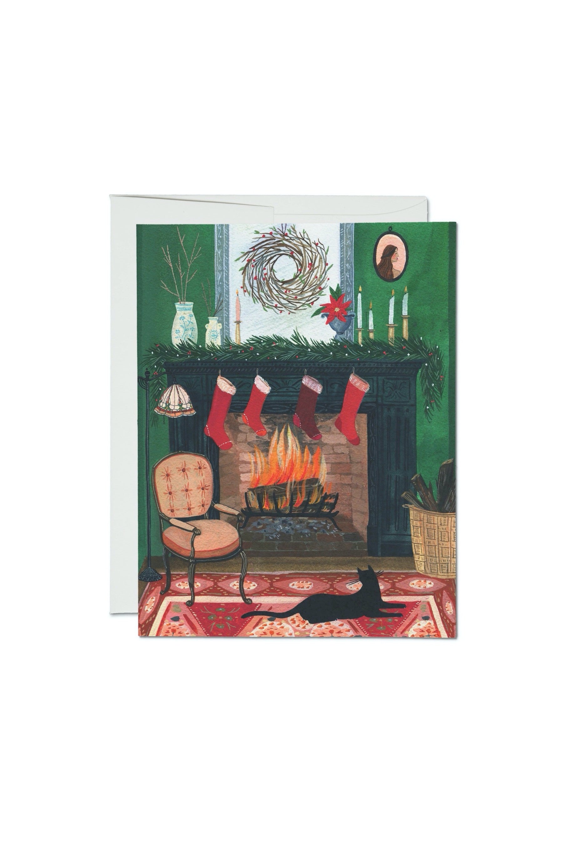 Christmas By The Fire Card