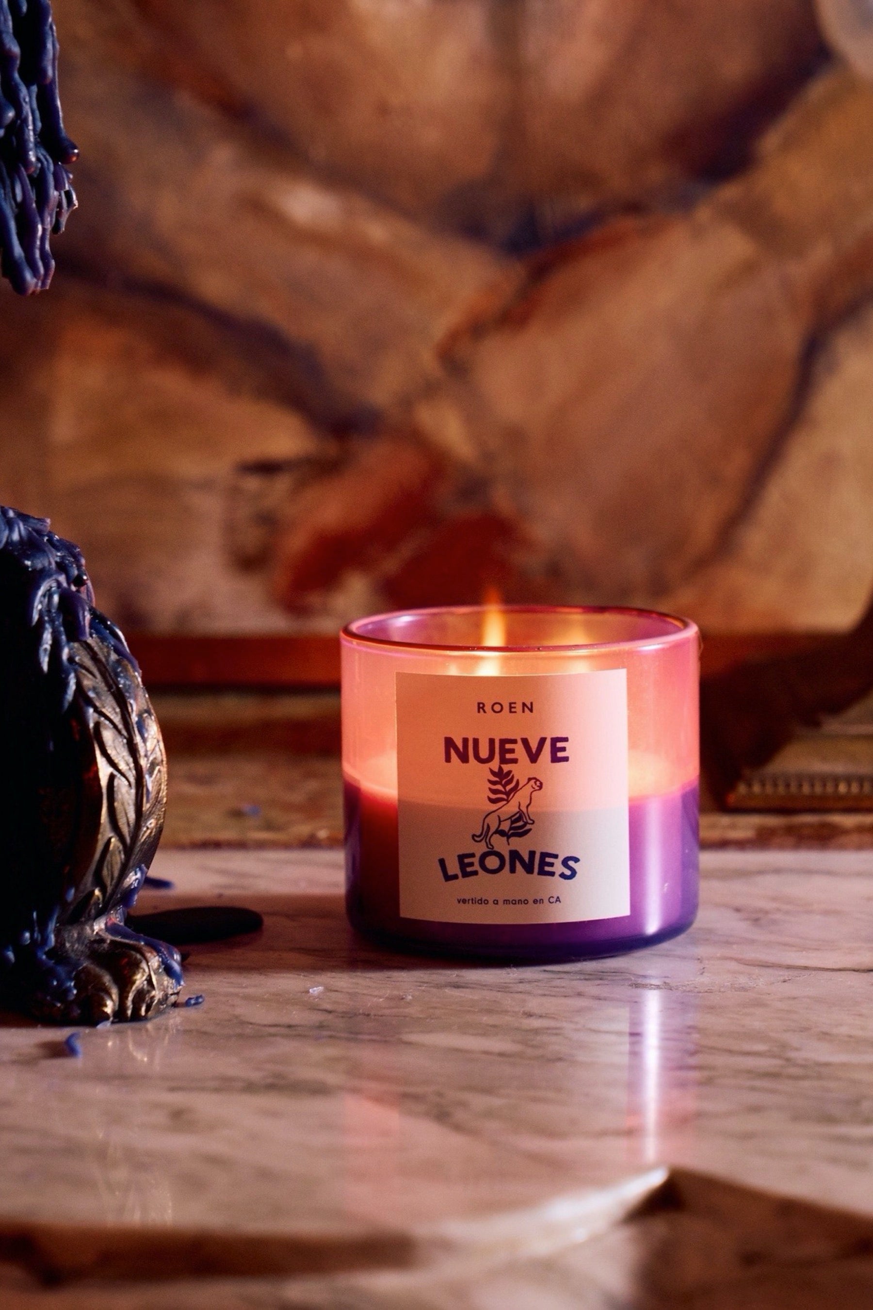 Nueve Leones Candle