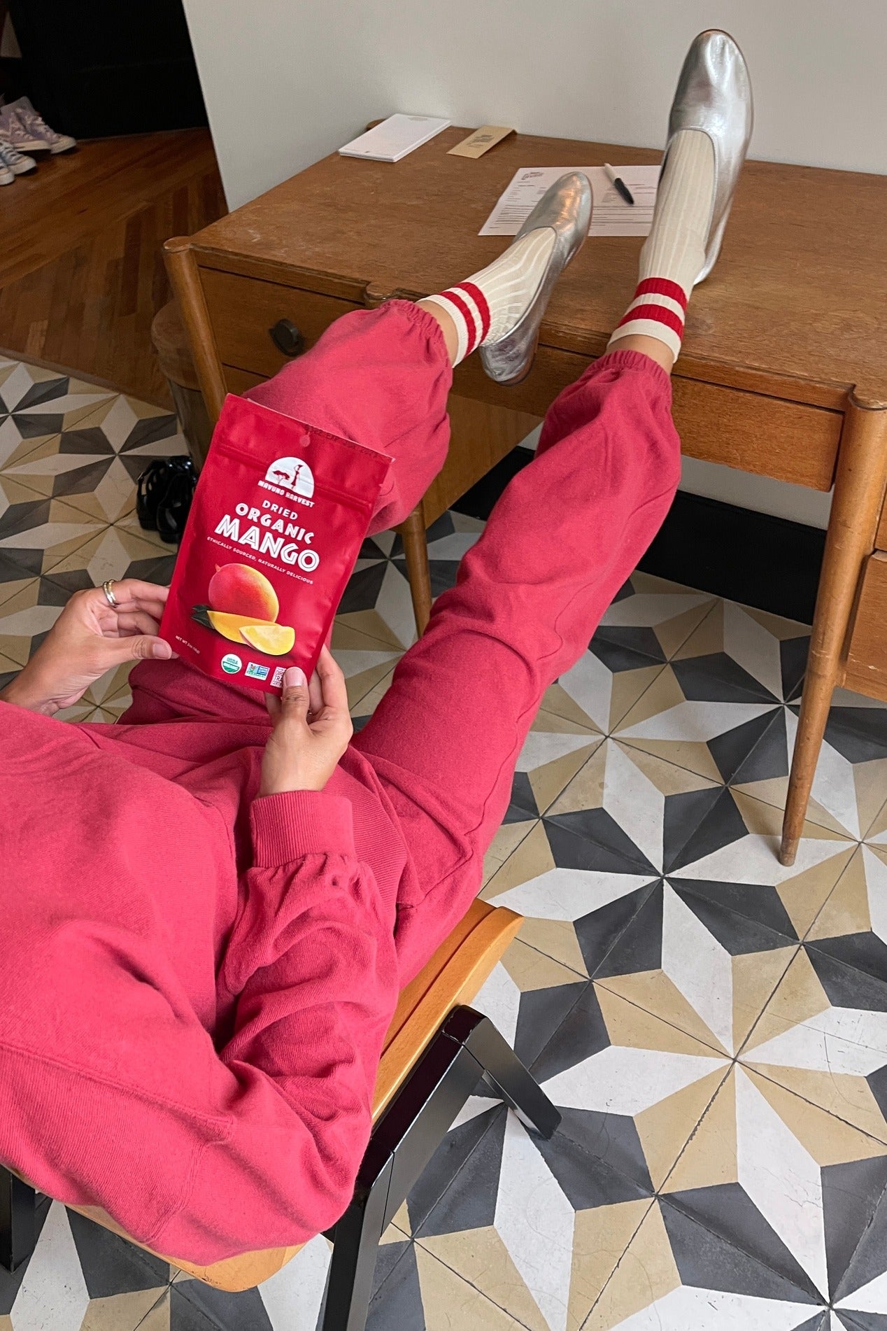 Crayon Red Balloon Pant