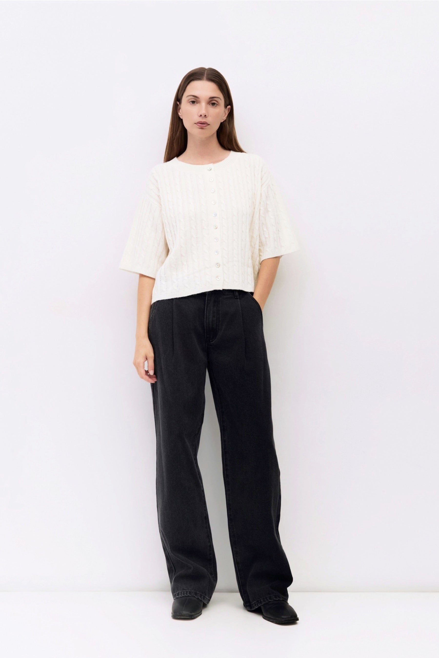 Cream Poppy Cardigan