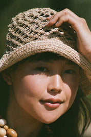 Natural Net Bucket Hat