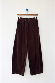 Brown Soft Corduroy Arc Pant
