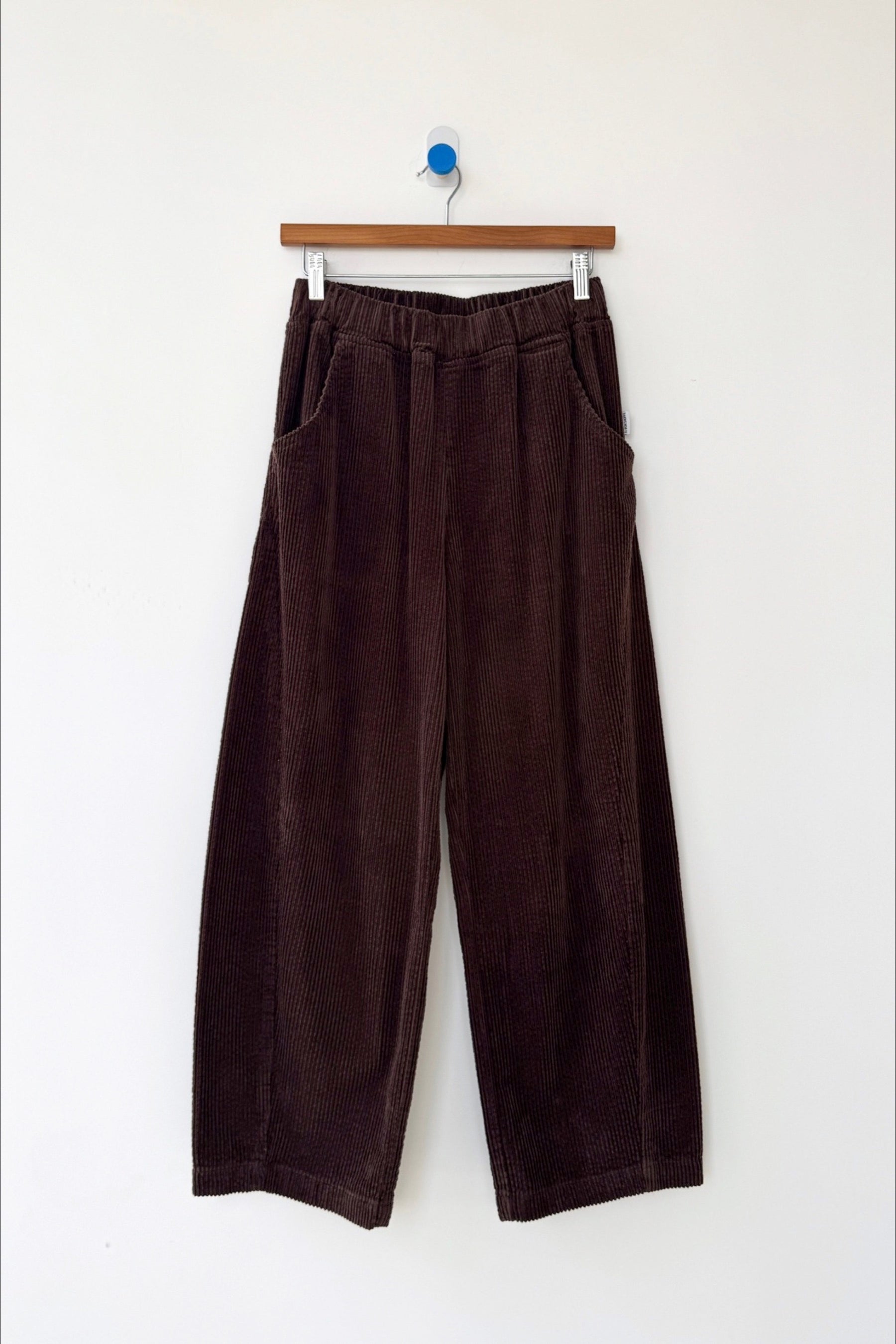 Brown Soft Corduroy Arc Pant