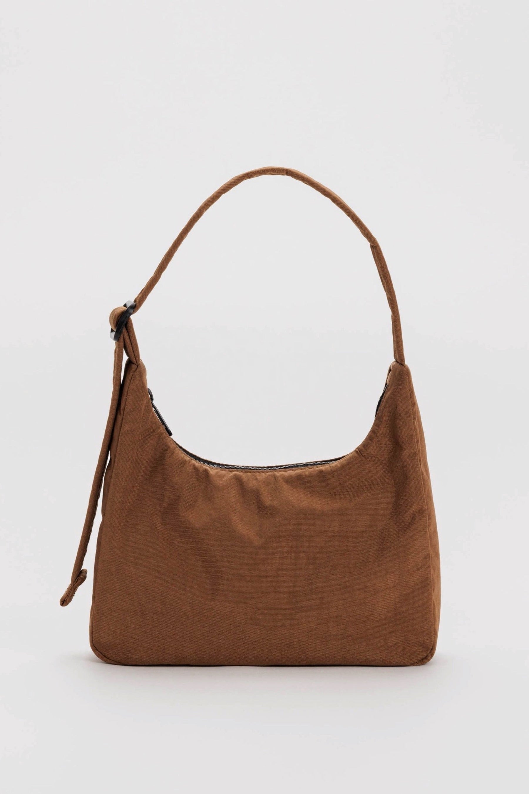 Brown Mini Nylon Shoulder Bag