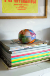 Rainbow Watercolor Round Vase