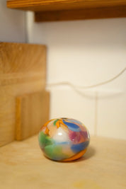 Rainbow Watercolor Round Vase