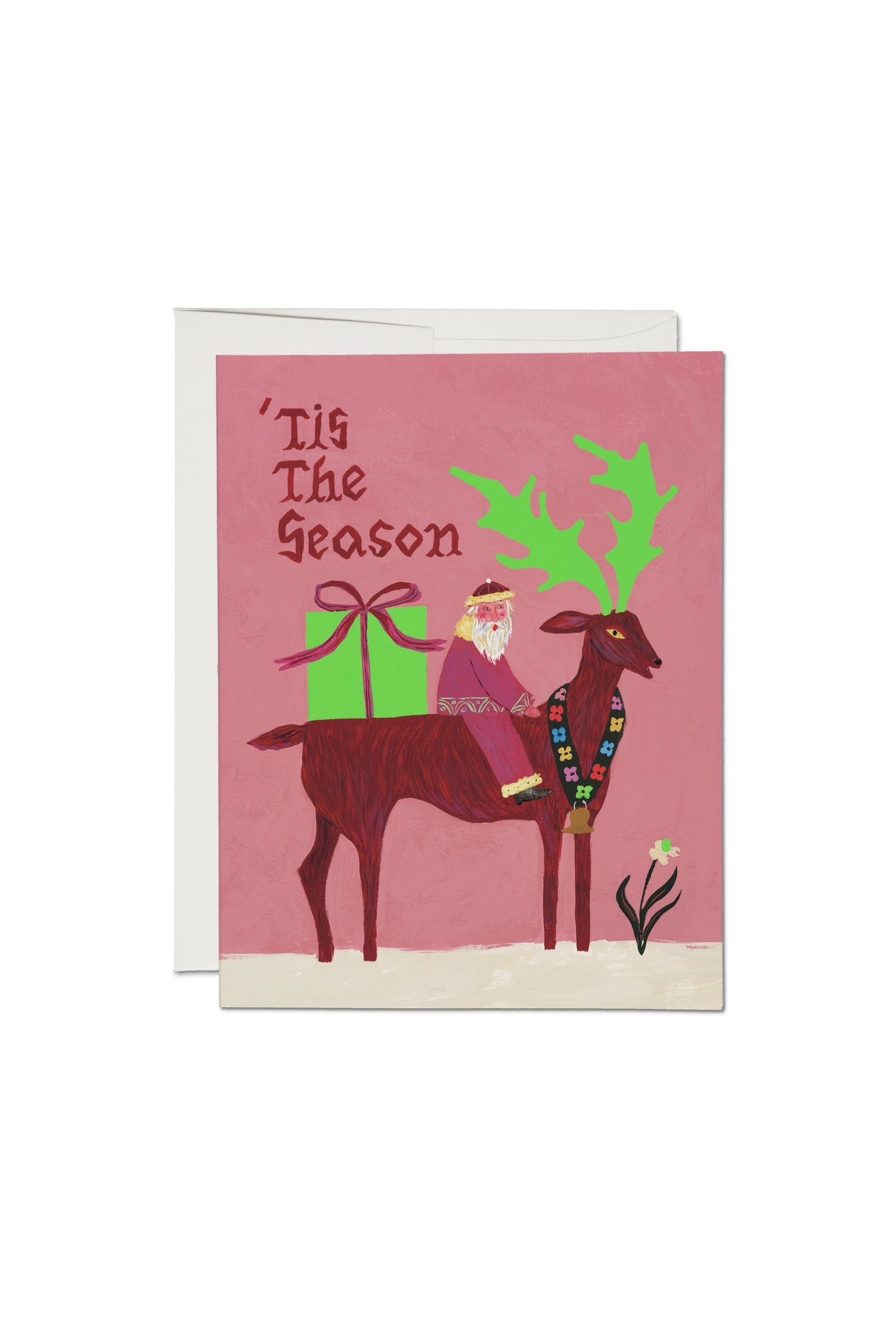Santa & Reindeer Card