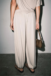 Stone Emery Drape Harem Pant
