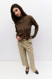 Brown Brooks Cardigan