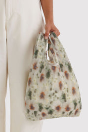 Abstract Floral Pleated Baggu