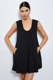 Black Delia Swing Dress