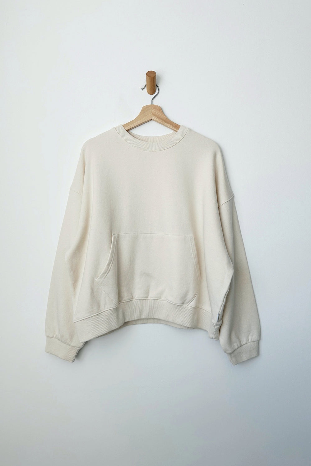 Naturel French Terry Poche Top