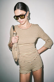 Yellow Stripe Nina Top