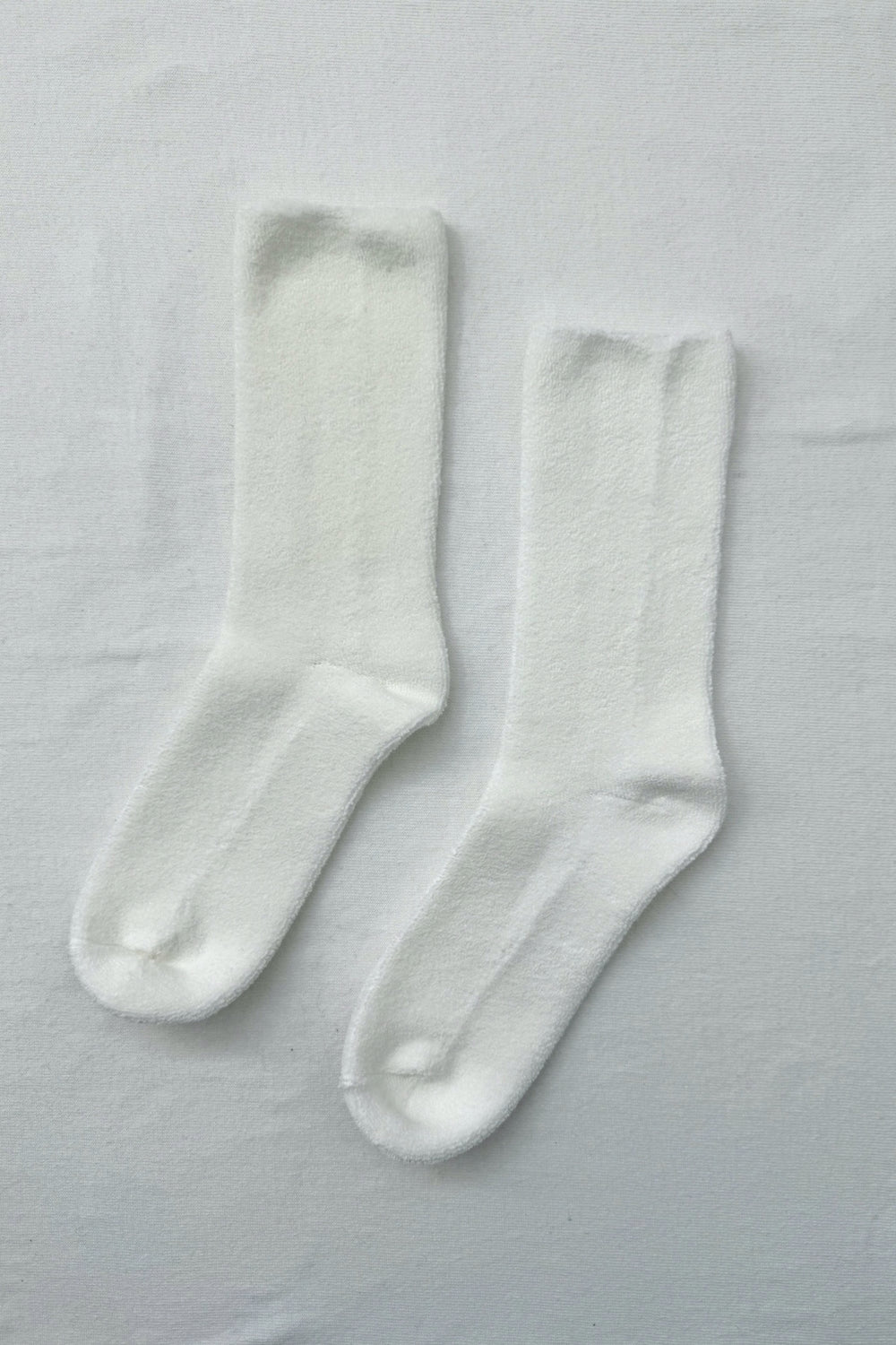 Classic White Extended Cloud Socks