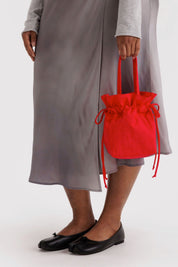 Candy Apple Nylon Drawstring Bag