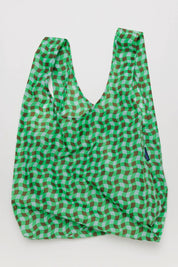 Green Wavy Gingham Baggu