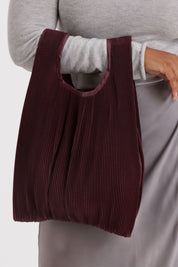 Mahogany Pleated Baggu