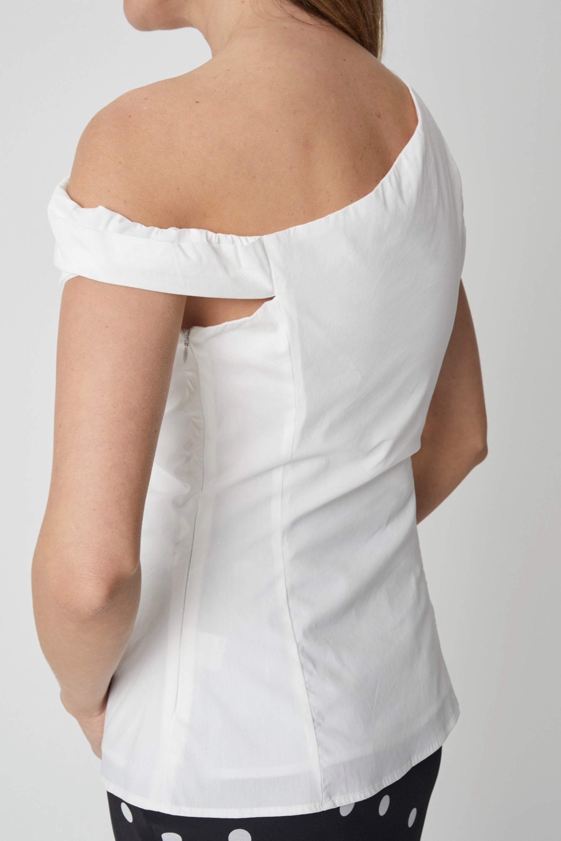 White Carmen Top