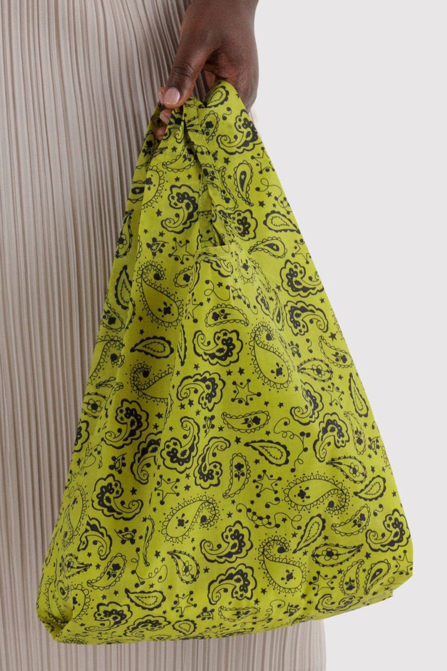 Baby Chartreuse Paisley Baggu