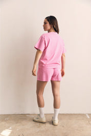 Pink Cosmos Simple Shorts