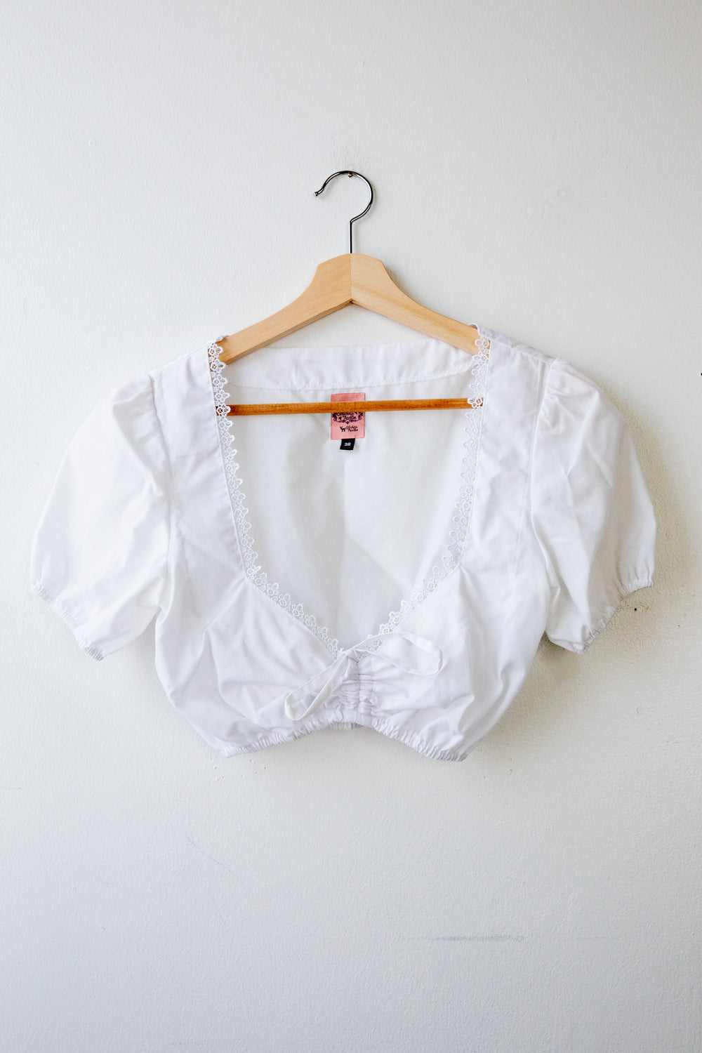 White Meadow Crop Top