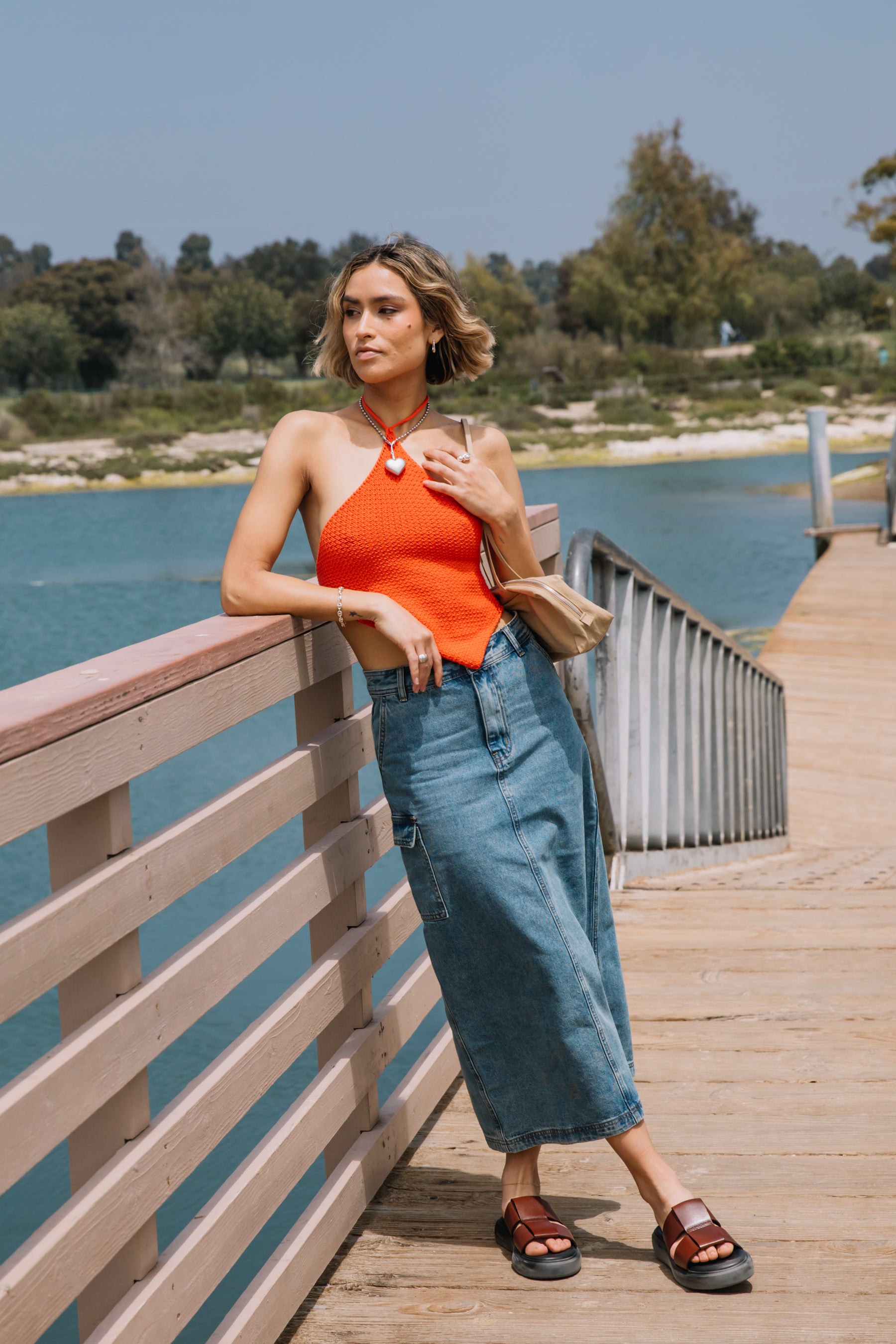 Denim Jules Skirt - Main Image