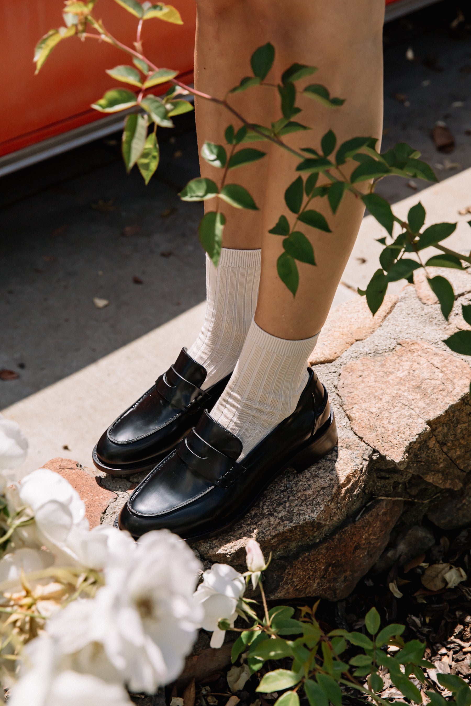 ORIENTAL オリエンタル 536 Split mocca loafer Black (FG-3536