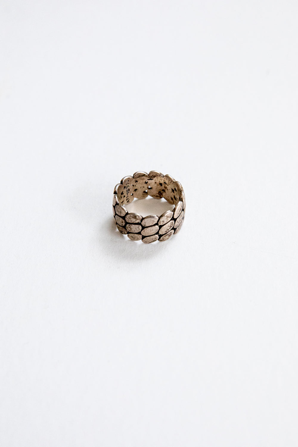 Sterling Pebbled Ring