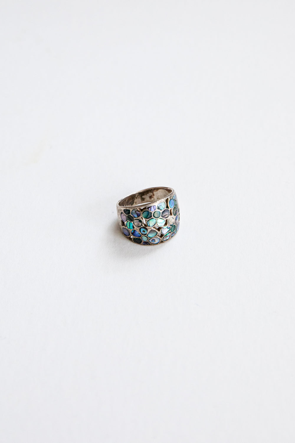 Abalone Pebbled Ring