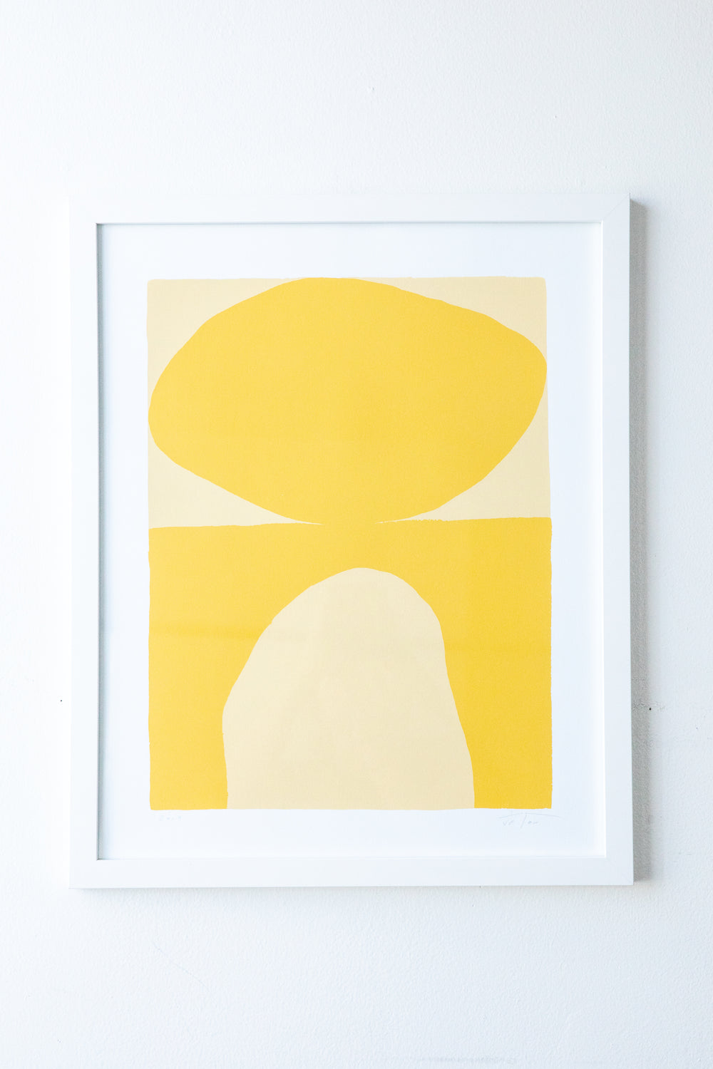 Framed Upton Yellow Print