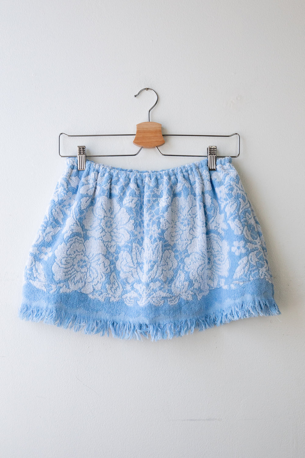 Blue Towel Tube Top Skirt