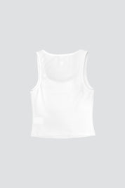 Off White Square Neck Tank