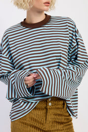 Blue Stripe Kiely Tee